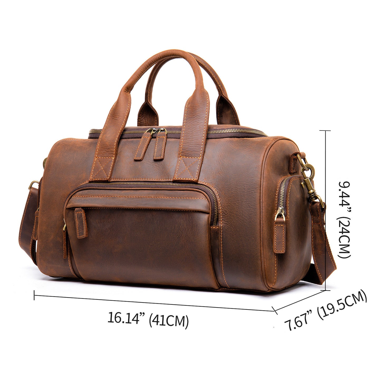 GETAWAY Genuine Leather Men's Duffle Bag