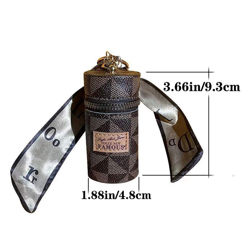 Keychain Leather Mini Pendant Bag