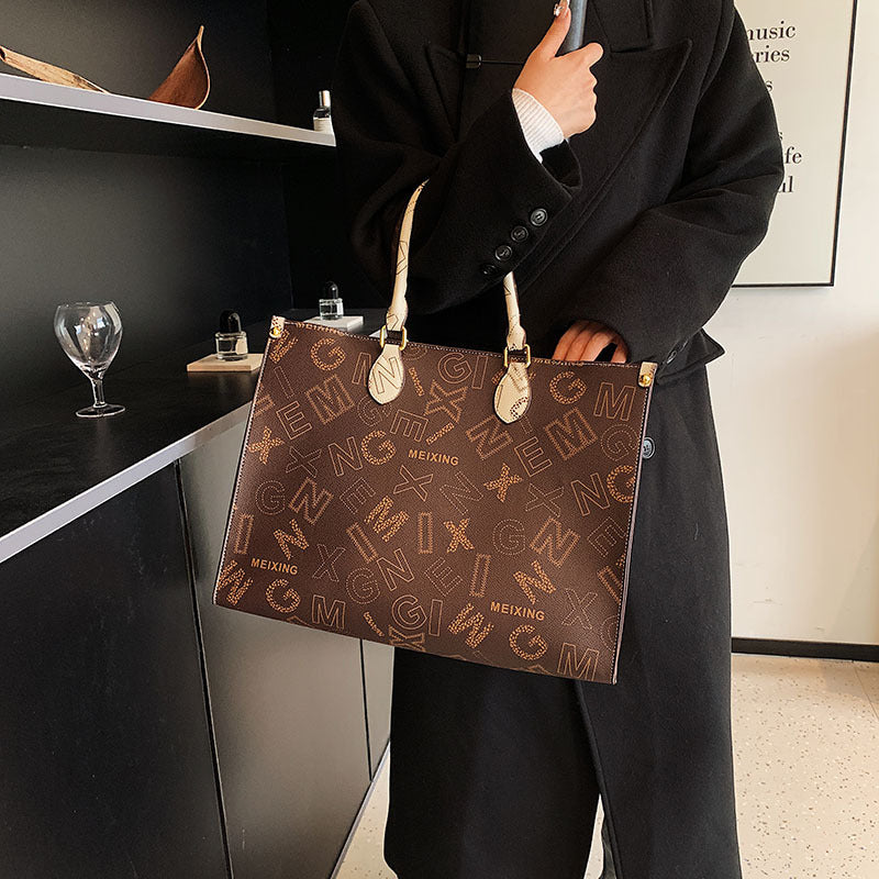 Designer Print Large Capacity Tote Bag