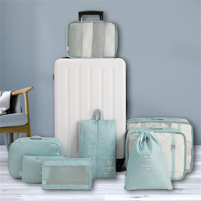 8-piece Set Luggage Travel Storage Packing Cube Bag