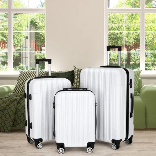 3-piece Hard Shell Suitcase Set - 20" 24" 28"