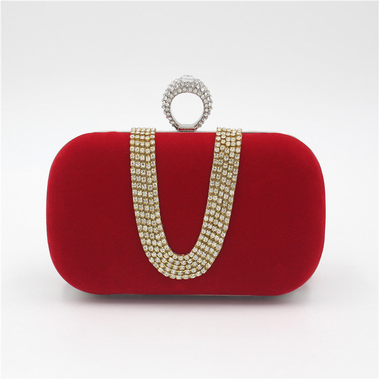 Bridal Velvet Clutch Evening Bag