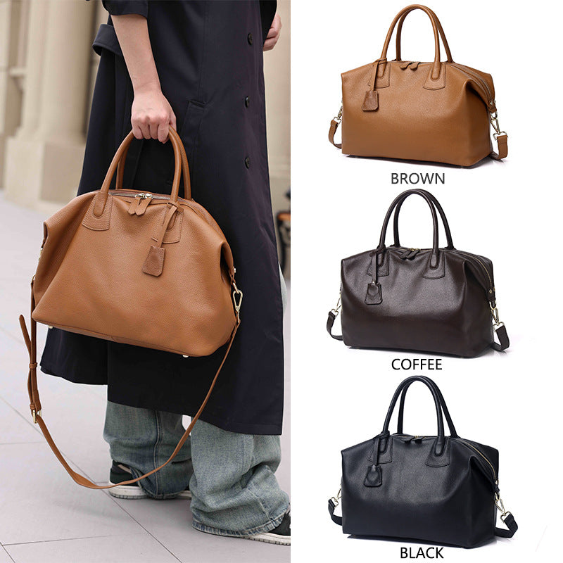Love & Happiness Genuine Leather Tote Bag