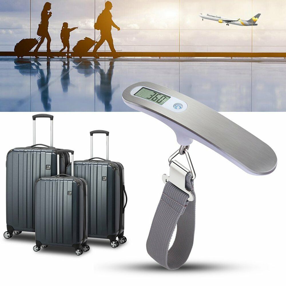 Portable LCD Digital Hanging Suitcase Baggage Travel Scale With Belt For Electronic Weight Tool 50kg/110lb