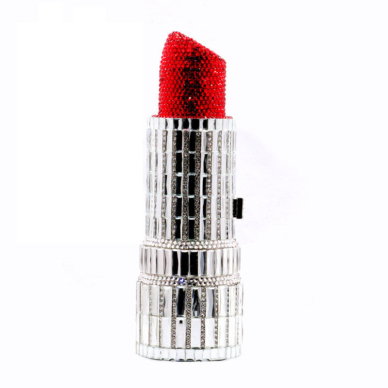 Handmade Rhinestone Lipstick Bag