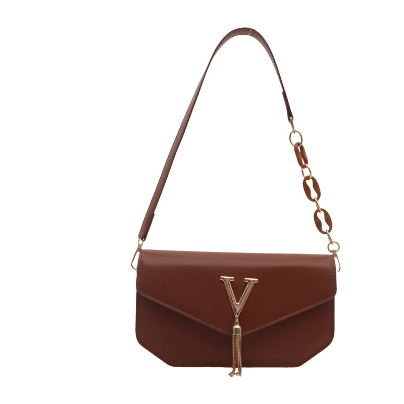 Signature V Series Fashionable Women's Shoulder Handbag
