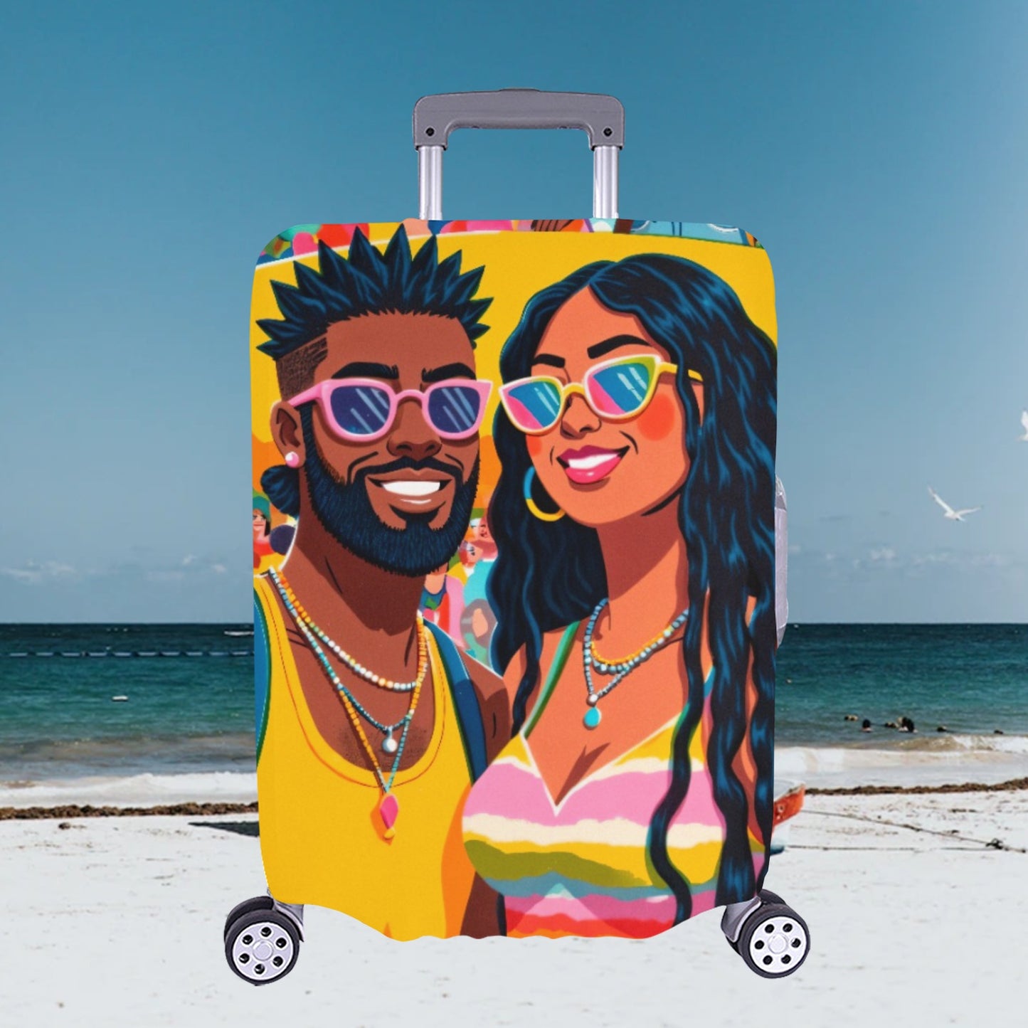 Couple XL Luggage Cover