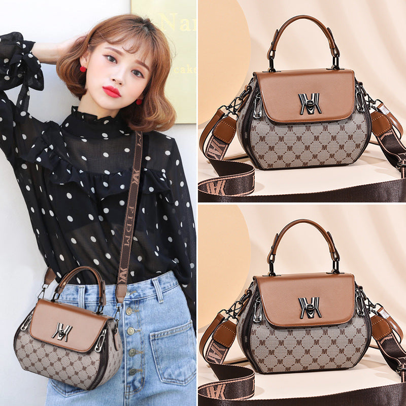 Signature M Printed Handbag