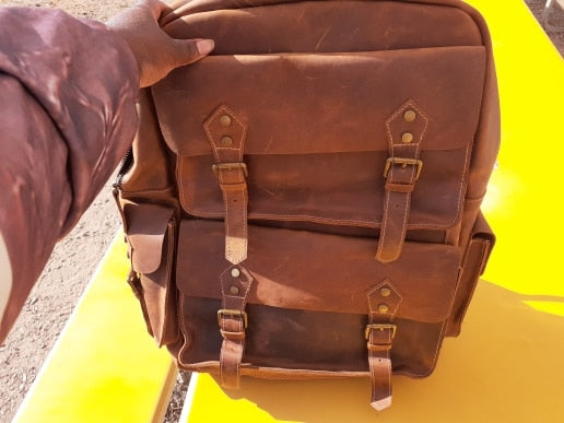 COBBS CREEK CRAZY HORSE Leather Backpack