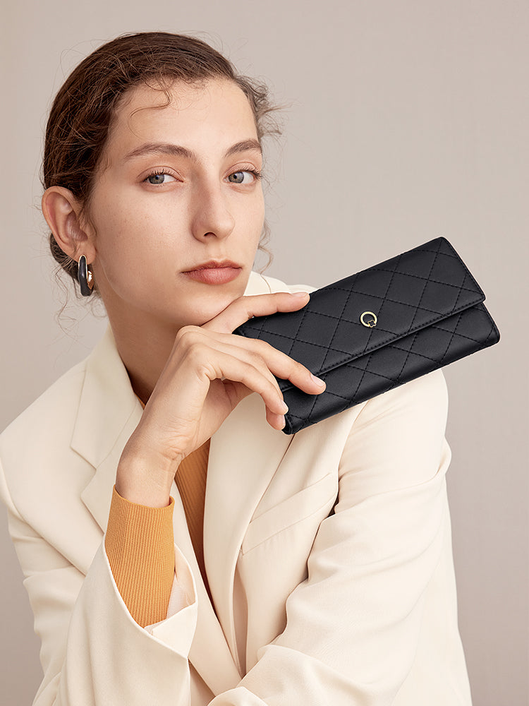 Leather Diamond Wallet