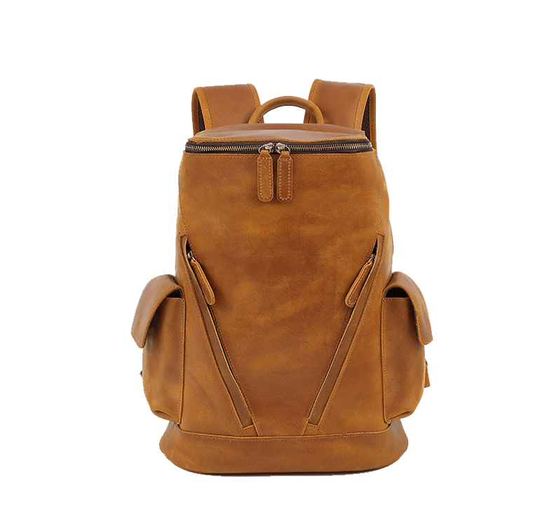 NEW YORK GENUINE LEATHER Men's Leisure Travel Backpack
