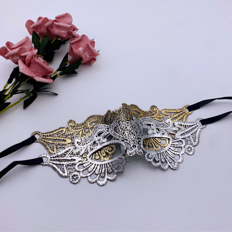 Princess Golden Lace Mask