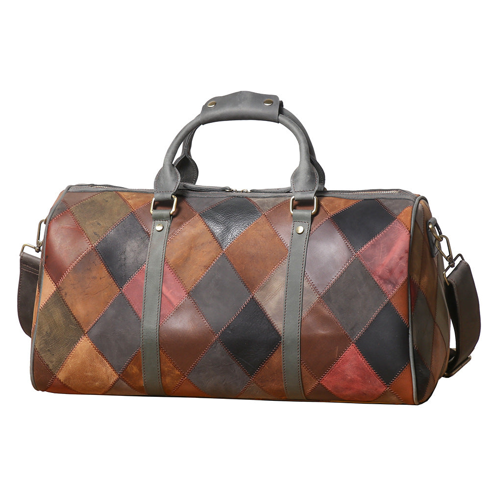 MR. MITCHELL II Genuine Leather Travel Duffle Bag