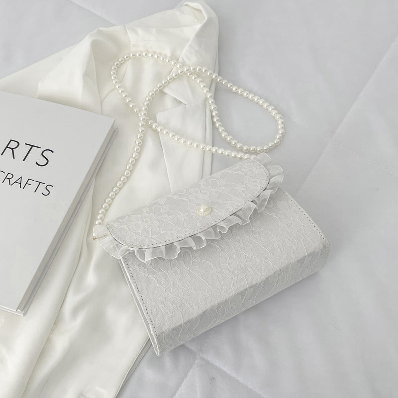 Pearl Chain Bridal Shoulder Bag