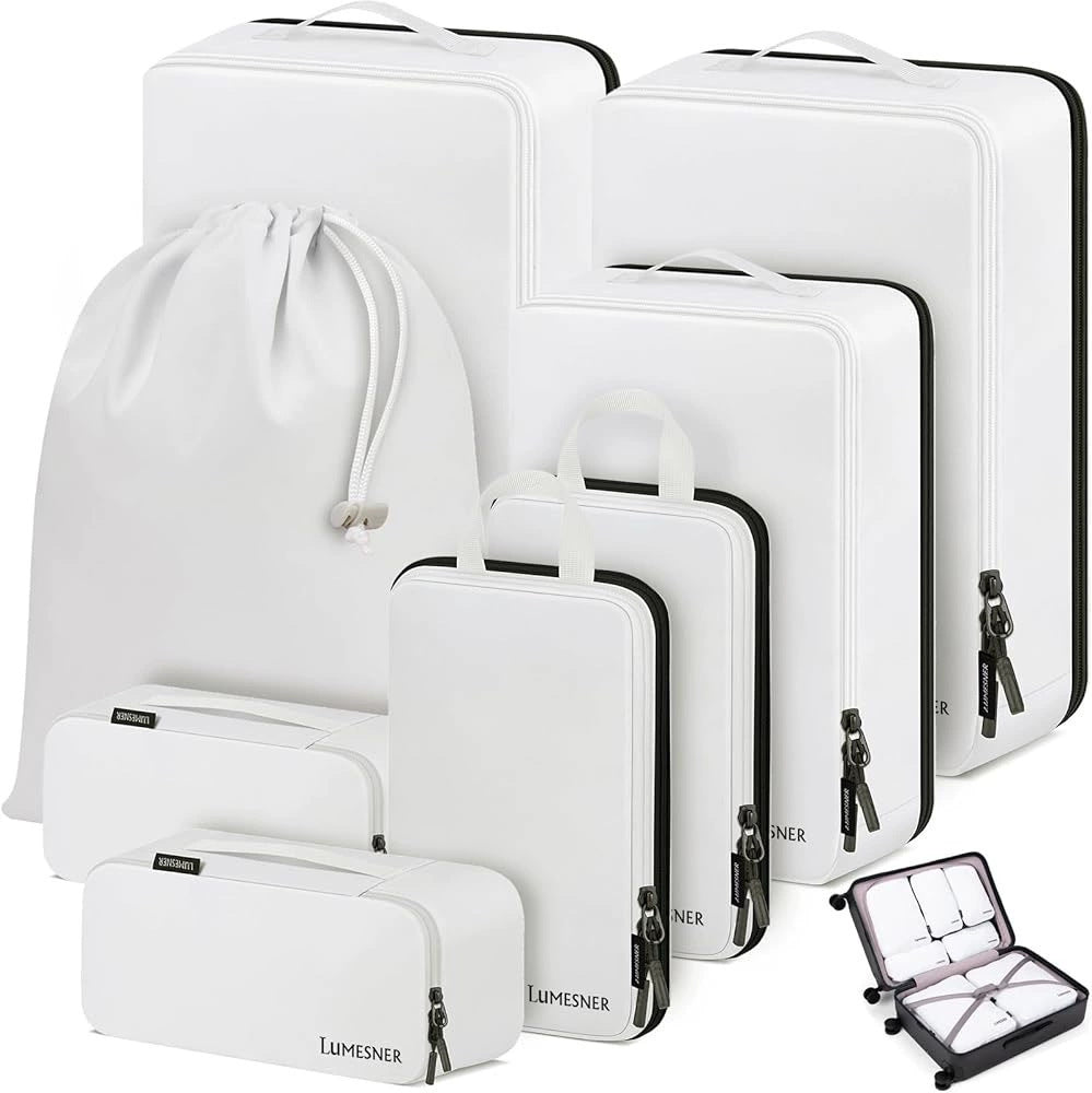 Lumesner Travel Storage Waterproof Packing Cubes