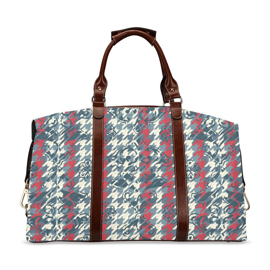 Houndstooth Design Flight Bag