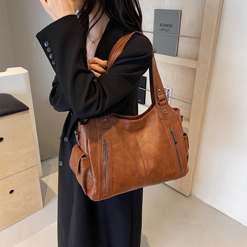 Autumn Winter Zipper Women's Handbag