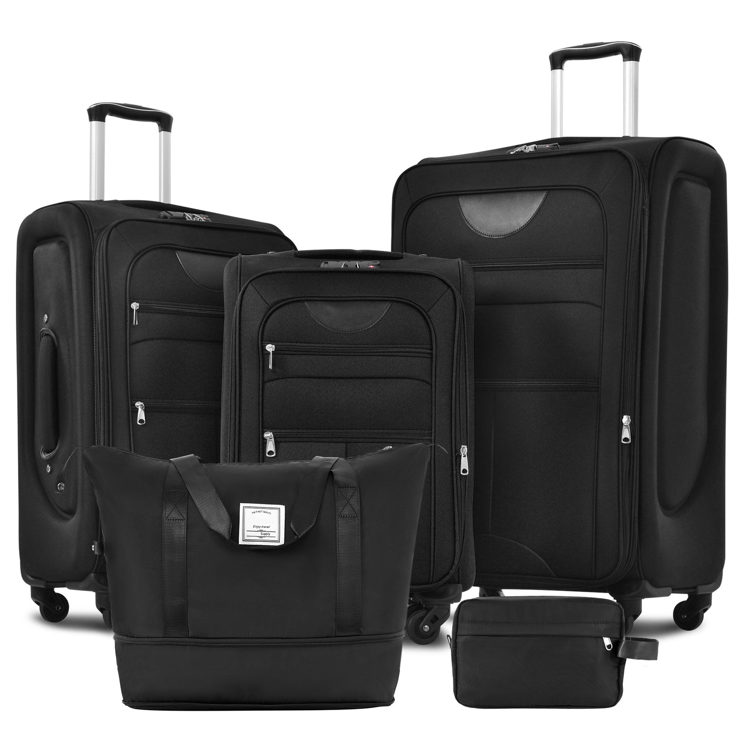 DESTINATION 5 Piece COMBO Set with Duffel Bag-22" 26" 30"