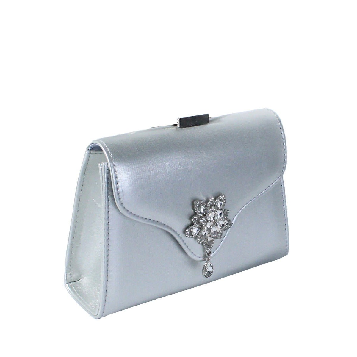 Rhinestone Small Flower Dinner Bag
