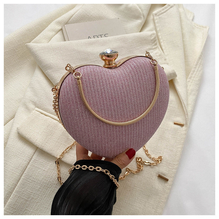 Lady Heart Shape Clutch Bag