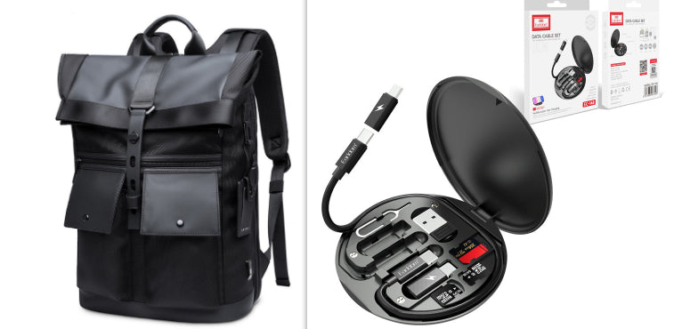BIG BANG Travel Bag Laptop Backpack Anti-theft Waterproof USB Charging