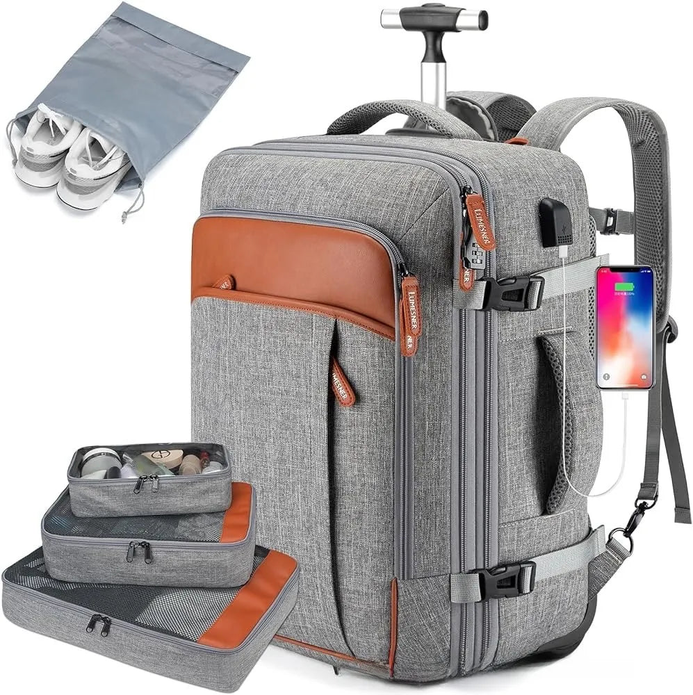 RISING SUN Wheeled TRAVEL Backpack