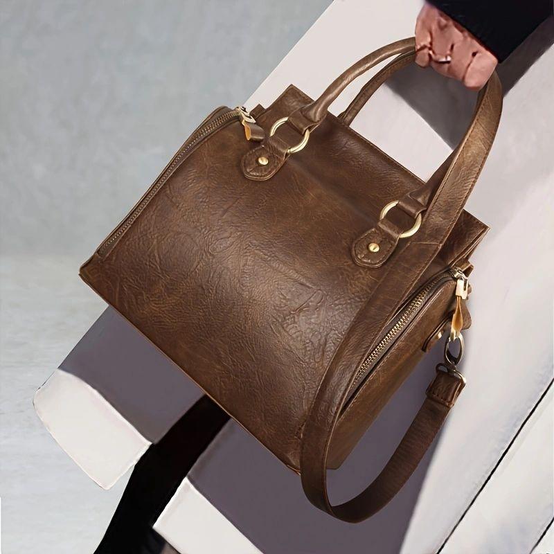 Multi-Purpose Leather Handbag