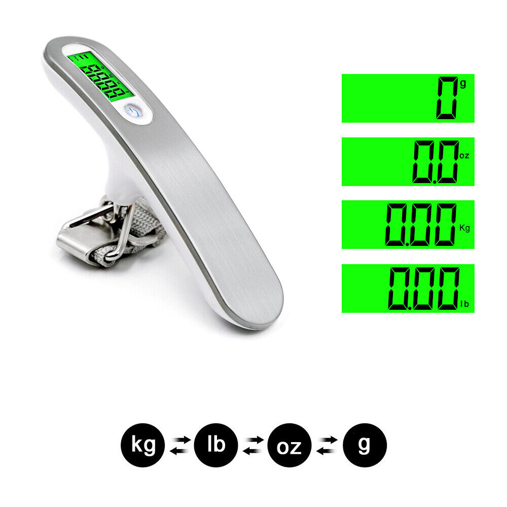 Portable LCD Digital Hanging Suitcase Baggage Travel Scale With Belt For Electronic Weight Tool 50kg/110lb