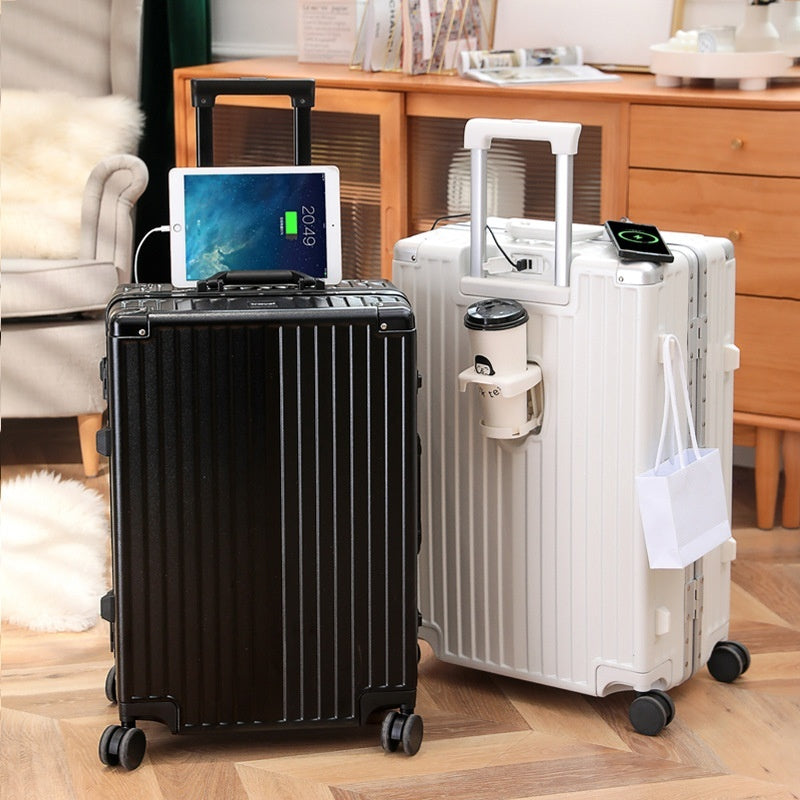 PROMAX 20" Zipperless Carry-On Luggage with USB & Cup Holder