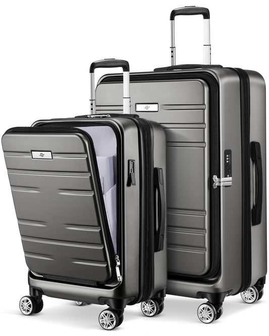 FLETCHER DuoTraveler Hard Shell Luggage Set with TSA Lock