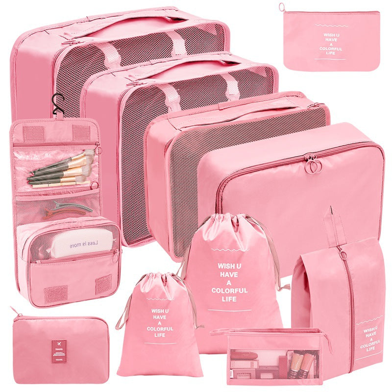 10 Piece Set of Travel Organizer Bags