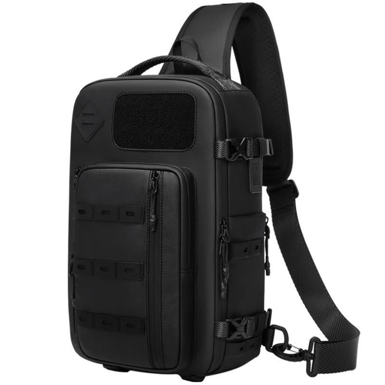 POINT BREEZE Tactical Chest Bag Men's Outdoor Waterproof Shoulder Bag