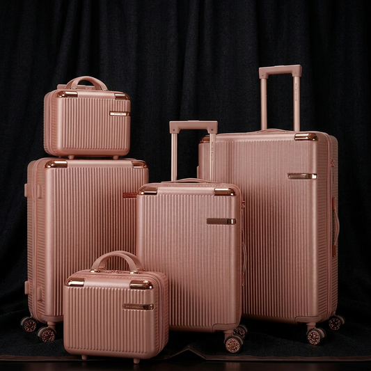 OVERBROOK ROSE TOURIST 4-piece hard Luggage, 360 °