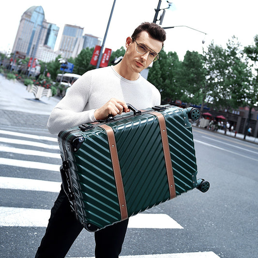 No-Zip 20" 24" Aluminum Hard Shell Suitcase