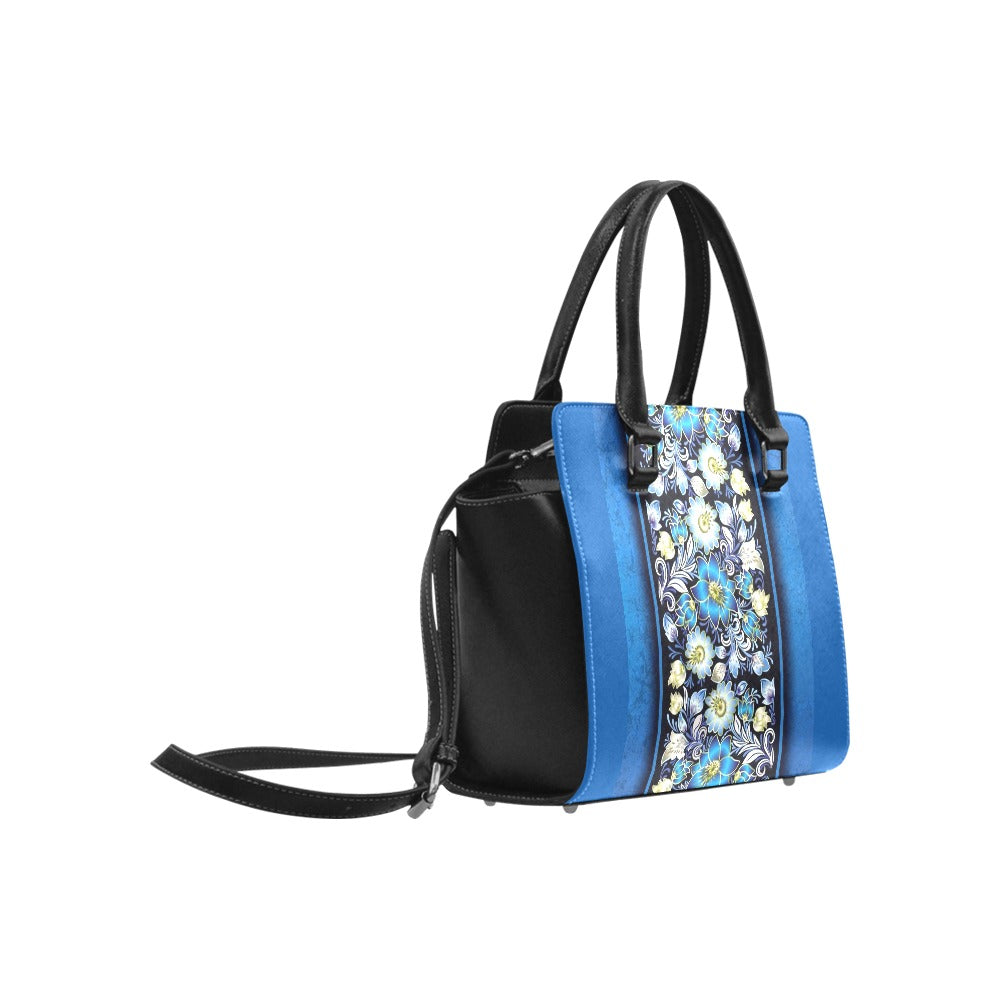 Blue Flower Shoulder Bag