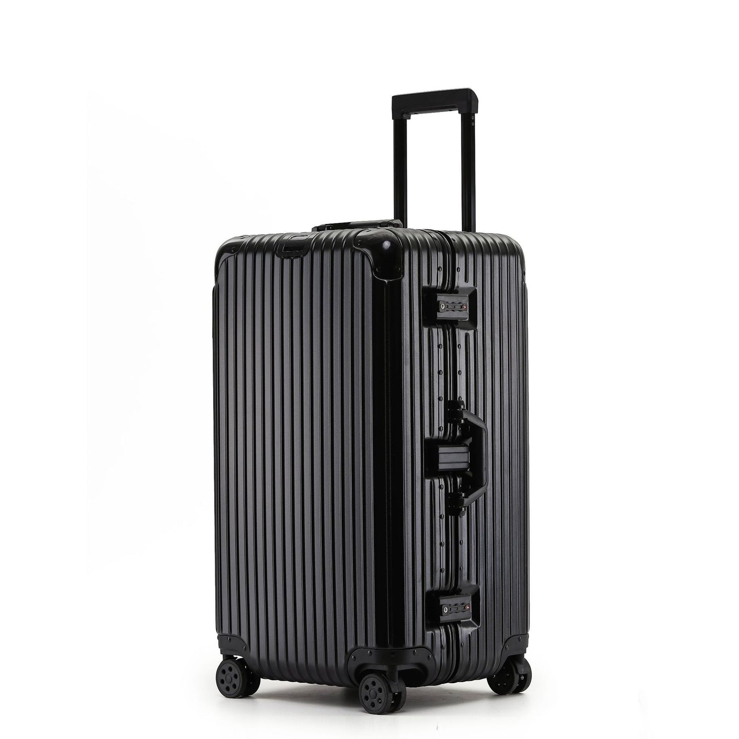 Exceptional Extra-large Capacity 20" Aluminum-frame Hard Shell Suitcase; No Zip