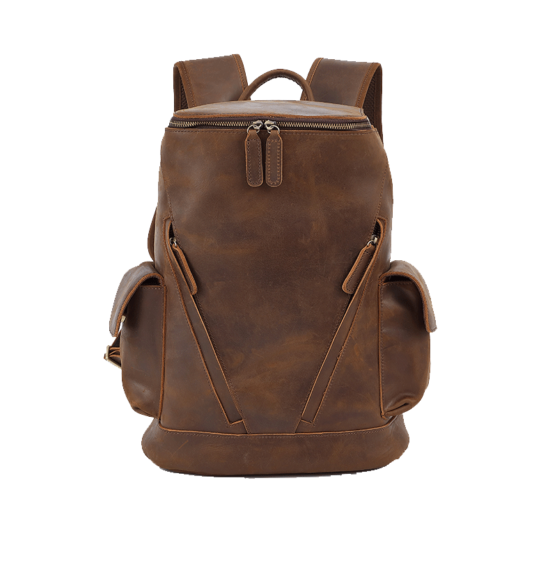 NEW YORK GENUINE LEATHER Men's Leisure Travel Backpack