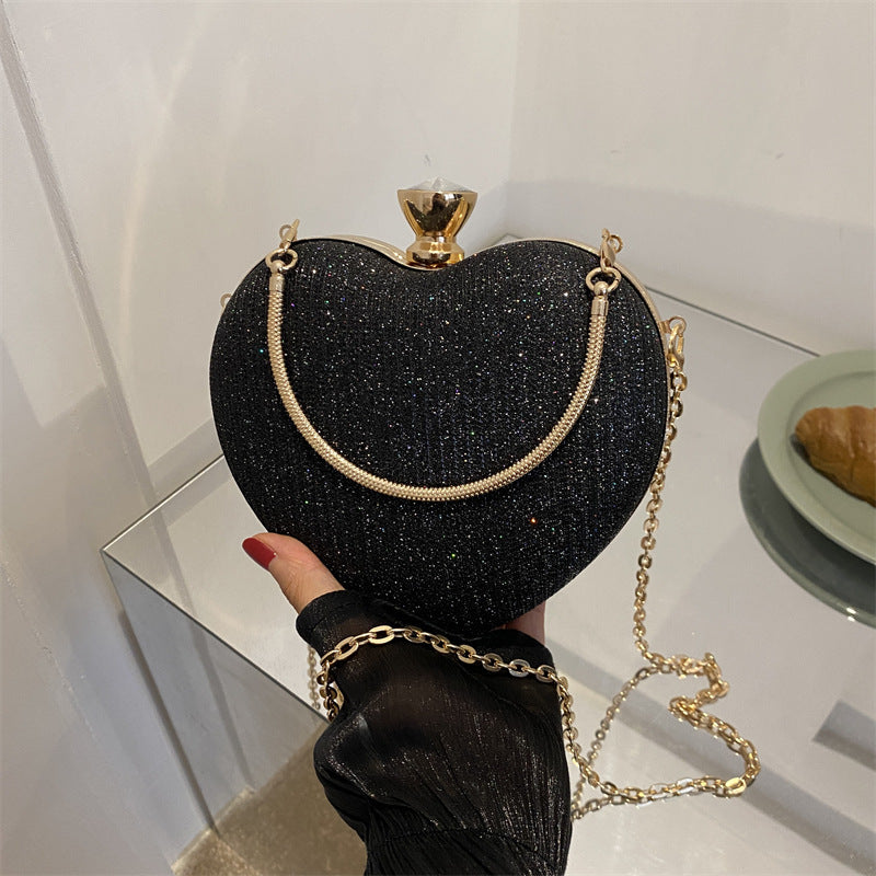 Lady Heart Shape Clutch Bag