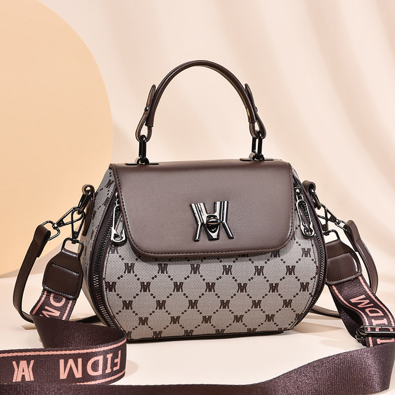Signature M Printed Handbag
