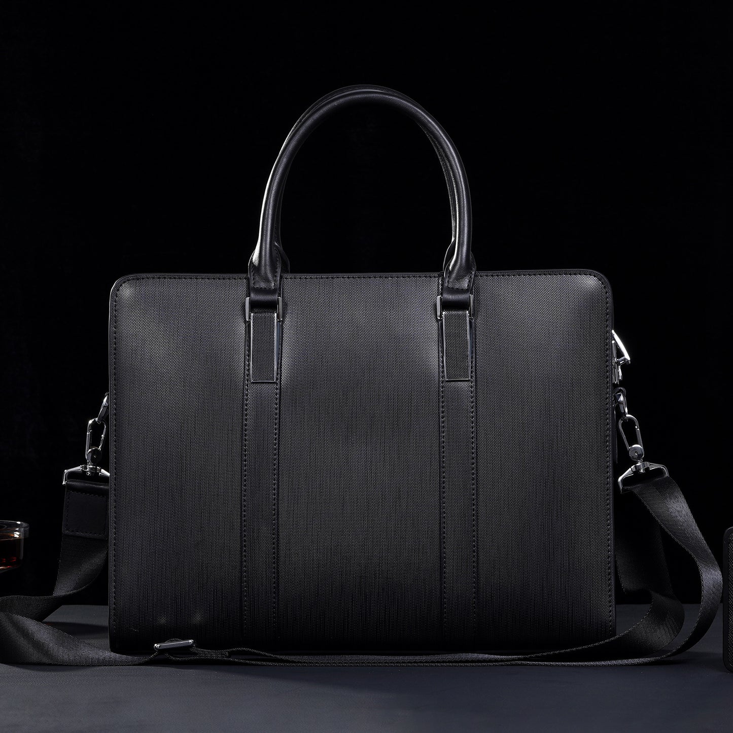 Business Computer Men's Cowhide Briefcase