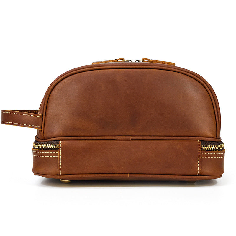 Leather Men's Travel Toiletry Bag