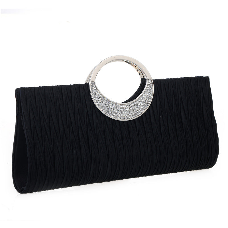 Pleated Diamond Dinner Bag
