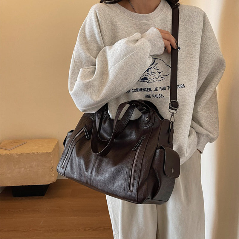 Autumn Winter Zipper Women's Handbag