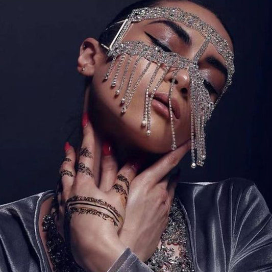 Prom Rhinestone Mask