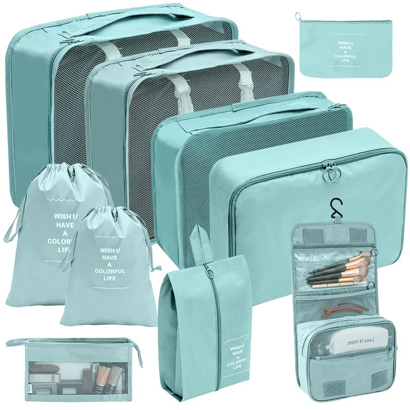 10 Piece Set of Travel Organizer Bags