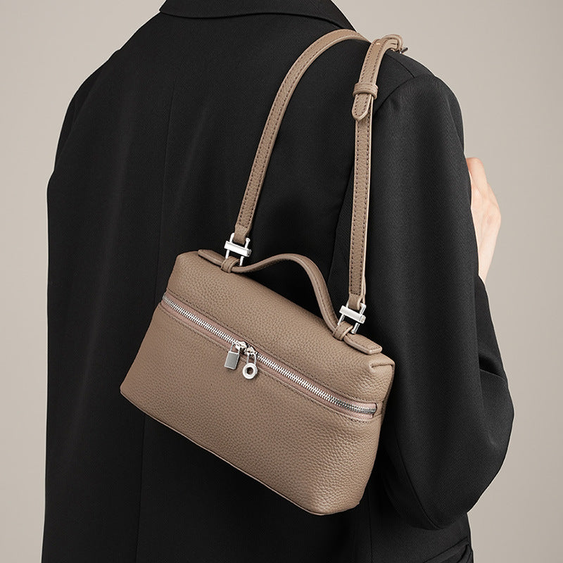 Exceptional Women's First Layer Cowhide Portable Box Hand Bag