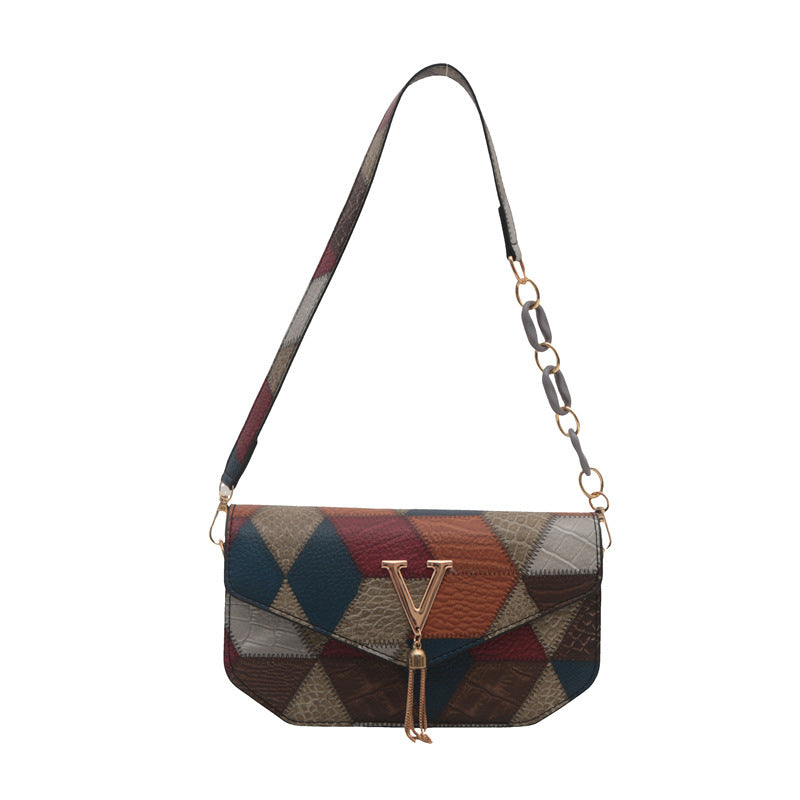 Signature V Series Fashionable Women's Shoulder Handbag