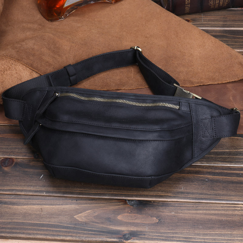 Leather Sports Crossbody Bag