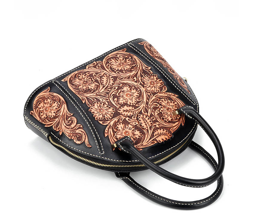 Renaissance Era Ladies Shell Genuine Leather Tote Bag