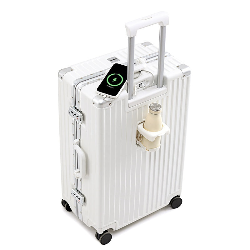 PROMAX 20" Zipperless Carry-On Luggage with USB & Cup Holder